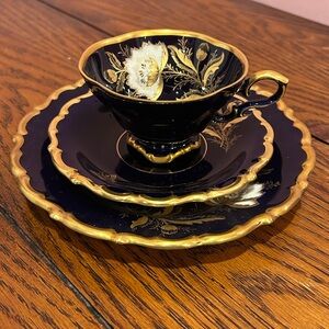 Lindner Porcelain Cup Saucer and Dessert Plate